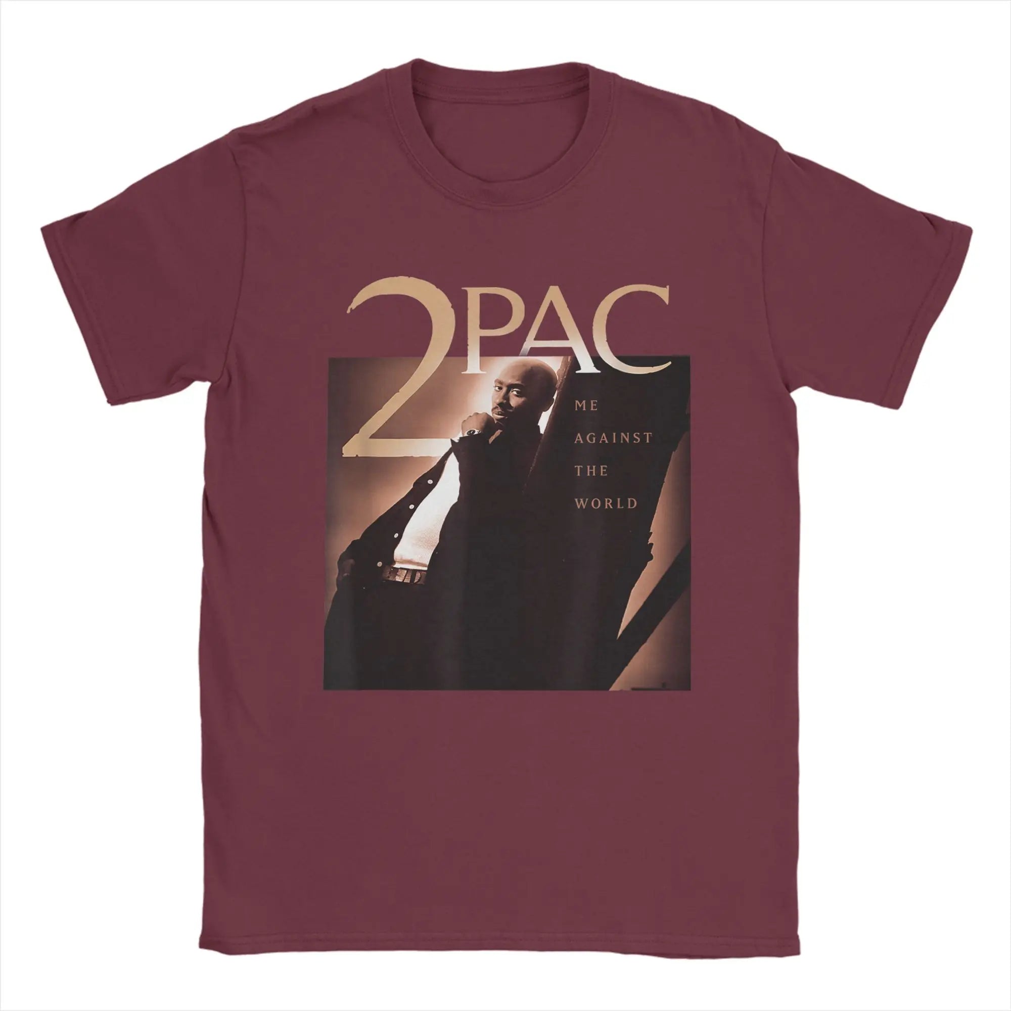 Rapper Tupac 2pac Graphic Printed (2) T-Shirts Men  Fashion 100% Cotton Tees O Neck Short Sleeve T Shirt Plus Size Clothes