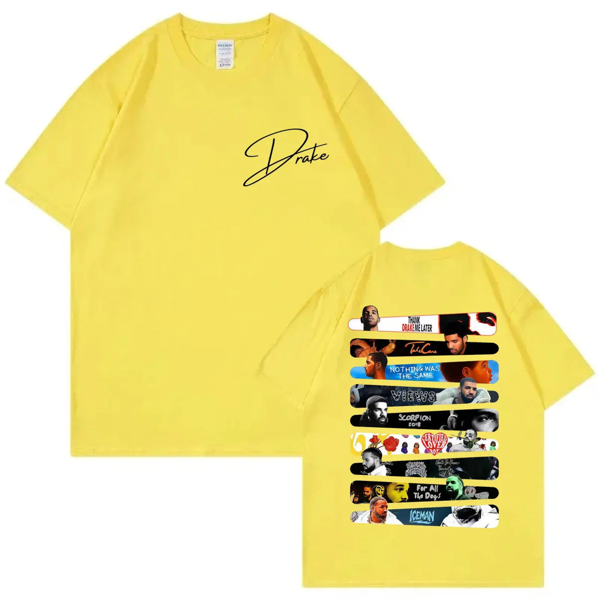 Rapper Drake Album Graphic T Shirts Men Women Clothing Fashion Hip Hop Short Sleeve T-shirts Summer Casual Loose Cotton T-shirt