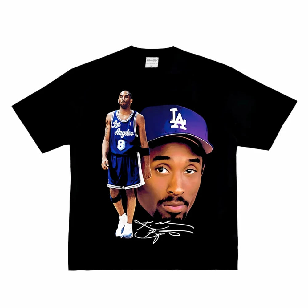 Klassieke basketbalster Kobe Bryant mannen vrouwen T-shirt print tshirt kleding streetwear tee katoen oversized Y2k hiphop zomer