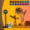 1PC Sunset Light Projection Light With Remote Control 16-Color Night Light RGB Color Changing LED Light Bedroom photography prop