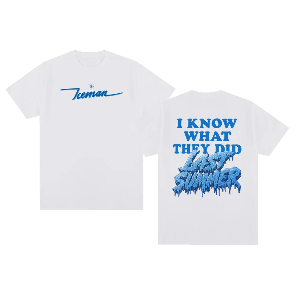 Drake ICEMAN Vintage T-shirt Merch Blue Streetwear Y2k Clothes Female Male Cotton Men T shirt New TEE TSHIRT Womens tops