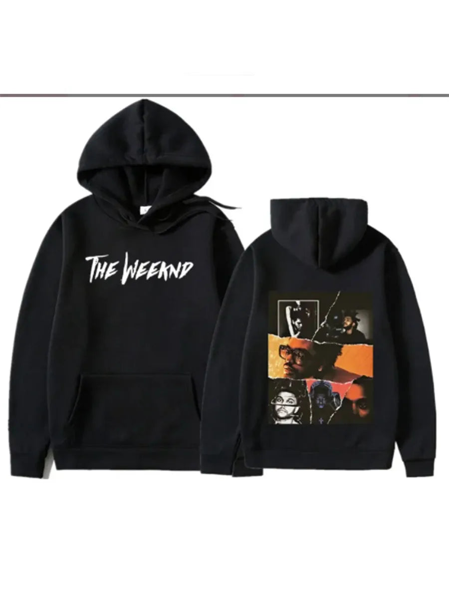 Retro is very cute. The pattern was printed on the sweatshirt several hours later until dawn. Men's hip-hop casual style.