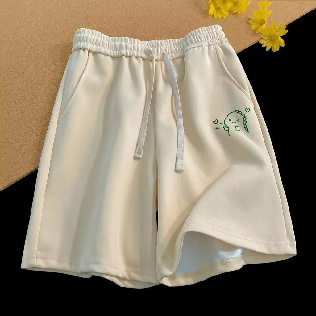 M-8XL Oversized Shorts Men's Casual Shorts Fun expressions Print Shorts Fashion Couple Basketball Short Pants