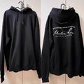 Oversized Signature Letter Rose Hoodies Vintage Black Drawstring Hoody Winter Casual Loose Men Women Sweatshirts Street Outfit