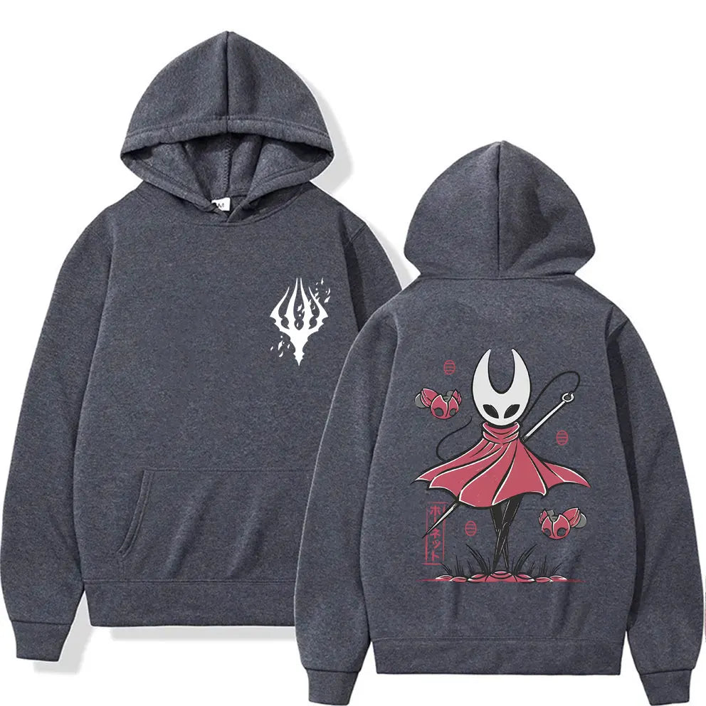 Game Hollow Knight Double Sided Graphic Hoodie Men's Women's Fashion Oversized Streetwear Unisex Casual Vintage Pullover Hoodies