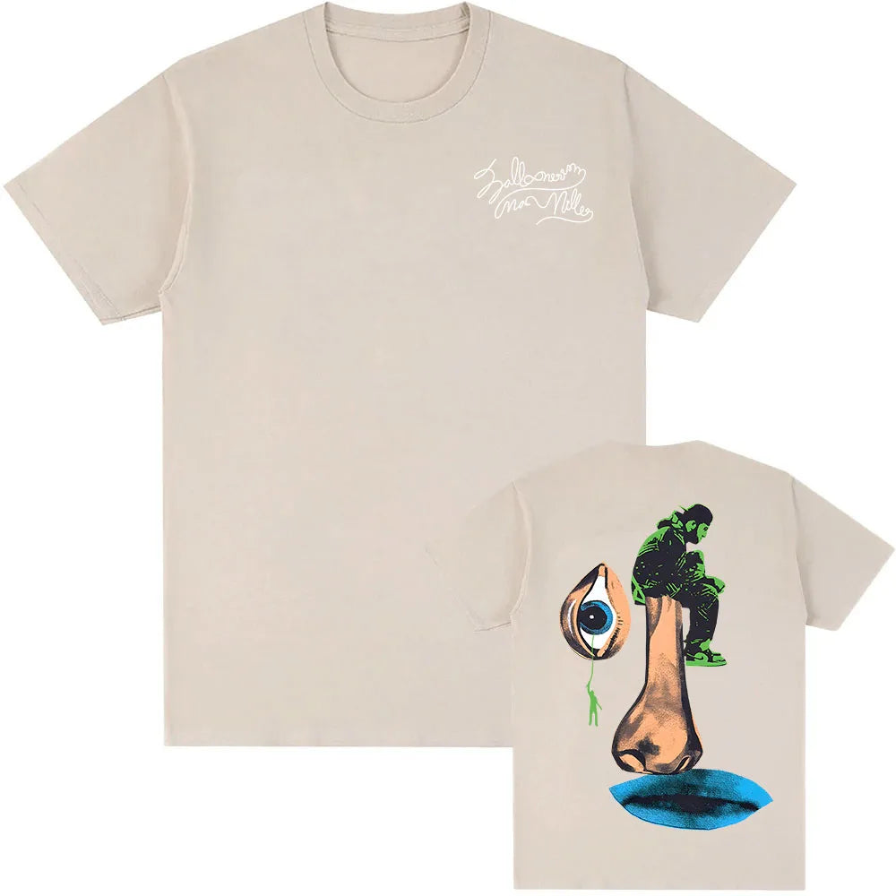 Macc Miller Balloonerism Tshirt Cotton High Quality Summer Tee-shirt Ropa Hombre Camisetas Short Sleeve O-neck Men Women T-shirt