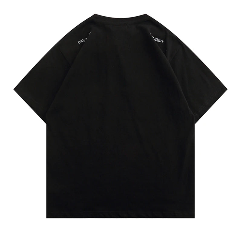 Cav Empt Japanese-style Trend Short-sleeved T Shirt Vintage Creative Print C.E Men's Women Round-neck T-shirts