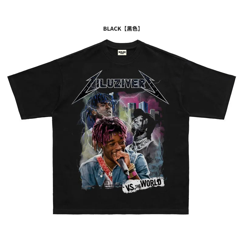 2026 Summer New Design Lil Uzi Vert High-Quality Hip-Hop Street Comfortable Men's Round-neck Printed T-Shirt