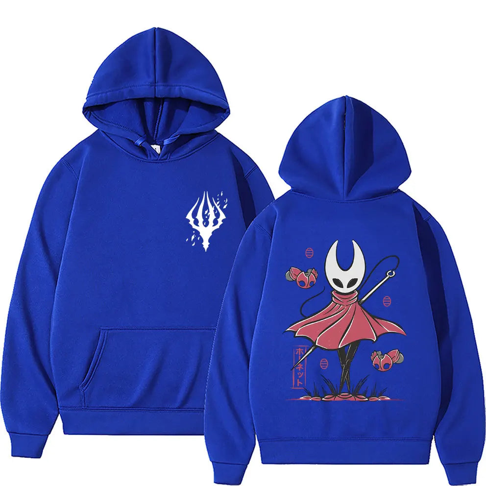 Game Hollow Knight Double Sided Graphic Hoodie Men's Women's Fashion Oversized Streetwear Unisex Casual Vintage Pullover Hoodies