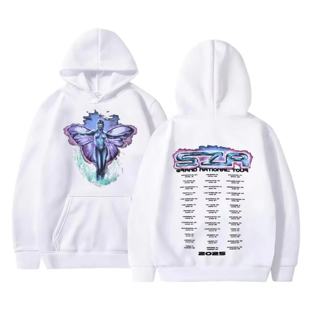 Rapper Kendrick Lamar & SZA Grand National Tour 2026 Hoodie Men's Women Clothing Hip Hop Fashion Pop Music Sweatshirt Streetwear
