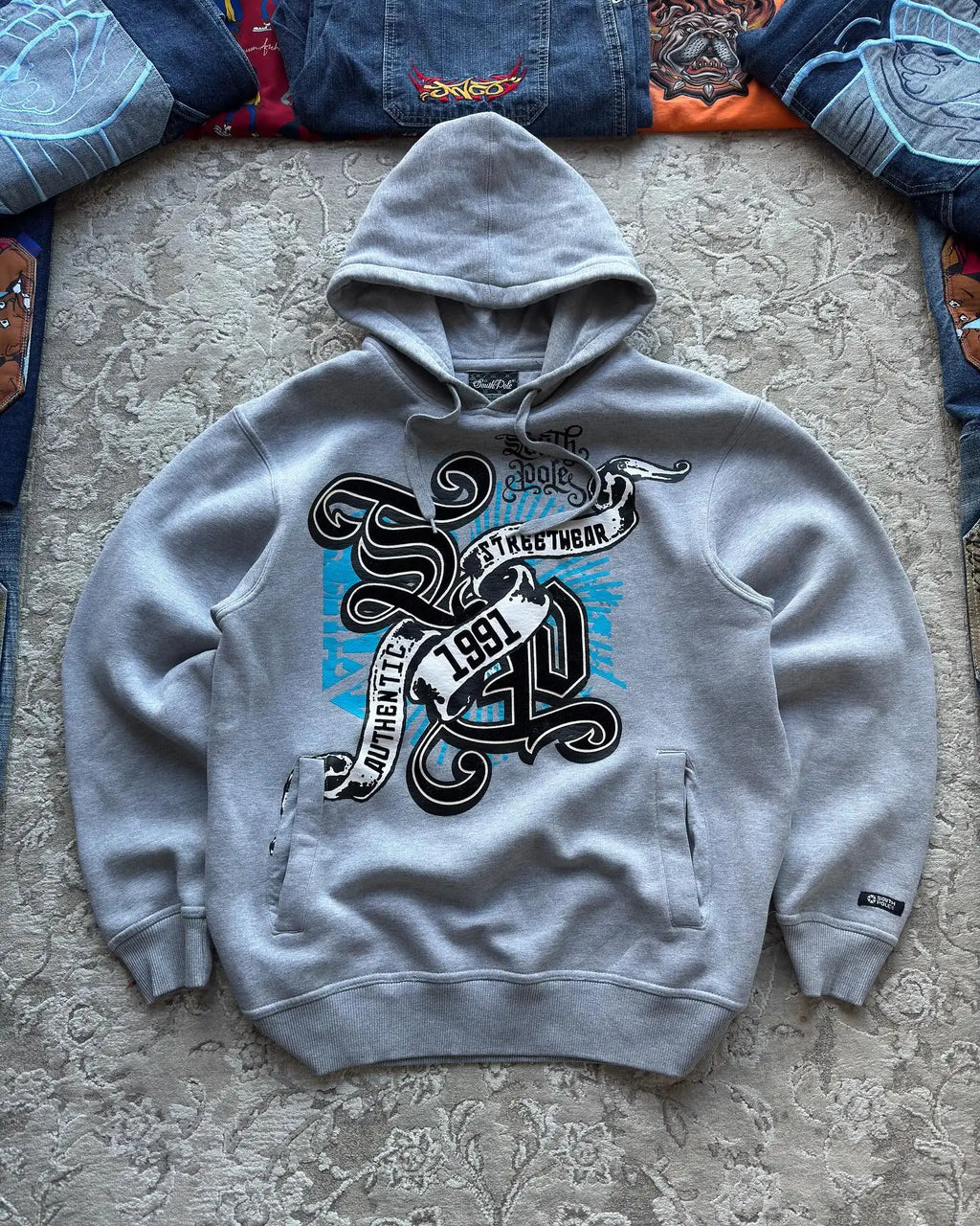 Explosions Hooded sweater Men American Retro Hip-Hop Street Graffiti Unisex Zipper Hoodie Fashion Printed Pattern Sweatshirt