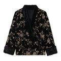New Chinese Style Winter Women's Clothing, High-end V-neck New Chinese Style Gold Bead Embroidered Cotton Jacket Coat Outerwear