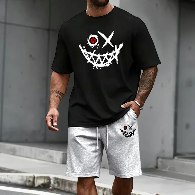2026 Summer Men's Set T-shirt&shorts Urban Casual Fashion Short Sleeeve Outfits Streetwear Home Outdoor Comfort T-Shirts Co-ords - Desert aura