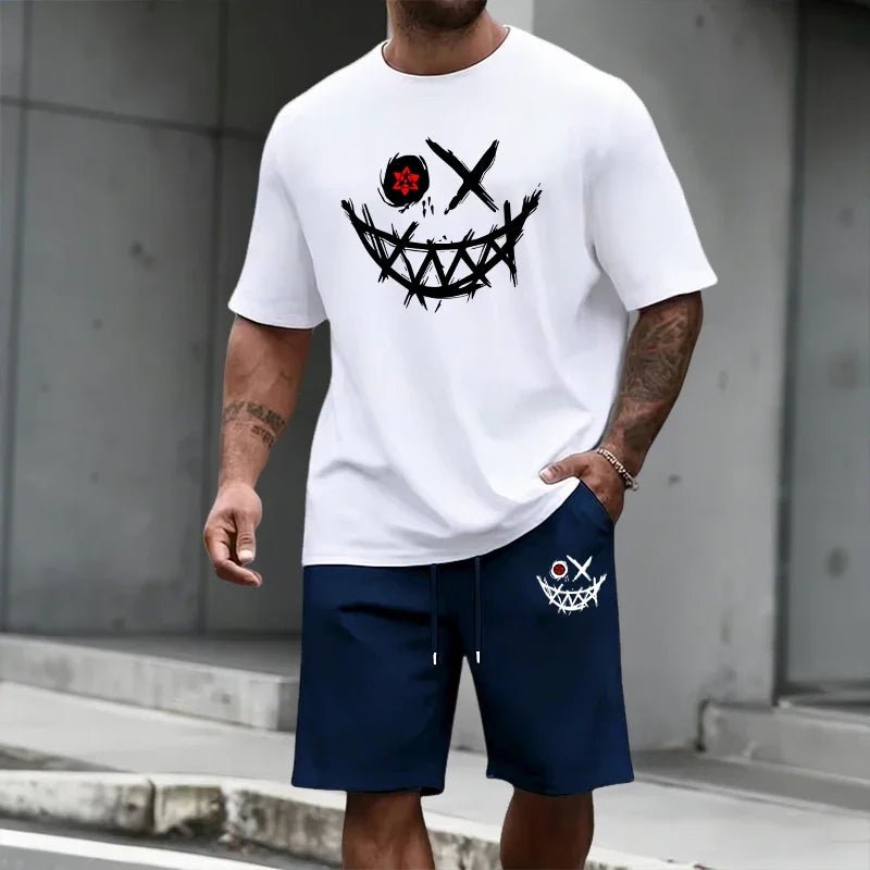 2026 Summer Men's Set T-shirt&shorts Urban Casual Fashion Short Sleeeve Outfits Streetwear Home Outdoor Comfort T-Shirts Co-ords - Desert aura