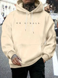 The new men's hooded sweatshirt for Spring and Autumn 2025 is casual fashionable and soft with 3D letter pattern printing