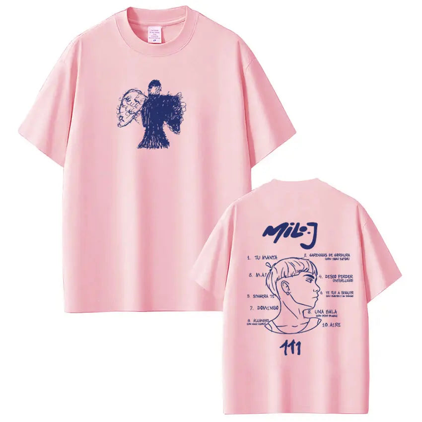 Rapper Milo  J Fashion Graphic T-shirt Men Women Hip-hop Loose T-shirt Short-sleeved Casual Harajuku Vintage Oversized T-shirts