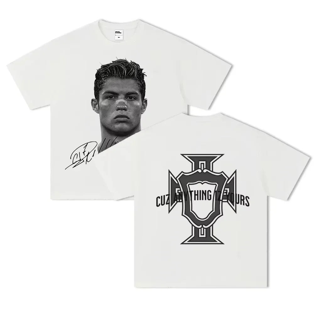 2026 Neymar American Football Star Print Short-sleeved T-shirt Women Clothing Athleisure Print Fashion Tee Aesthetic Clothes Ins