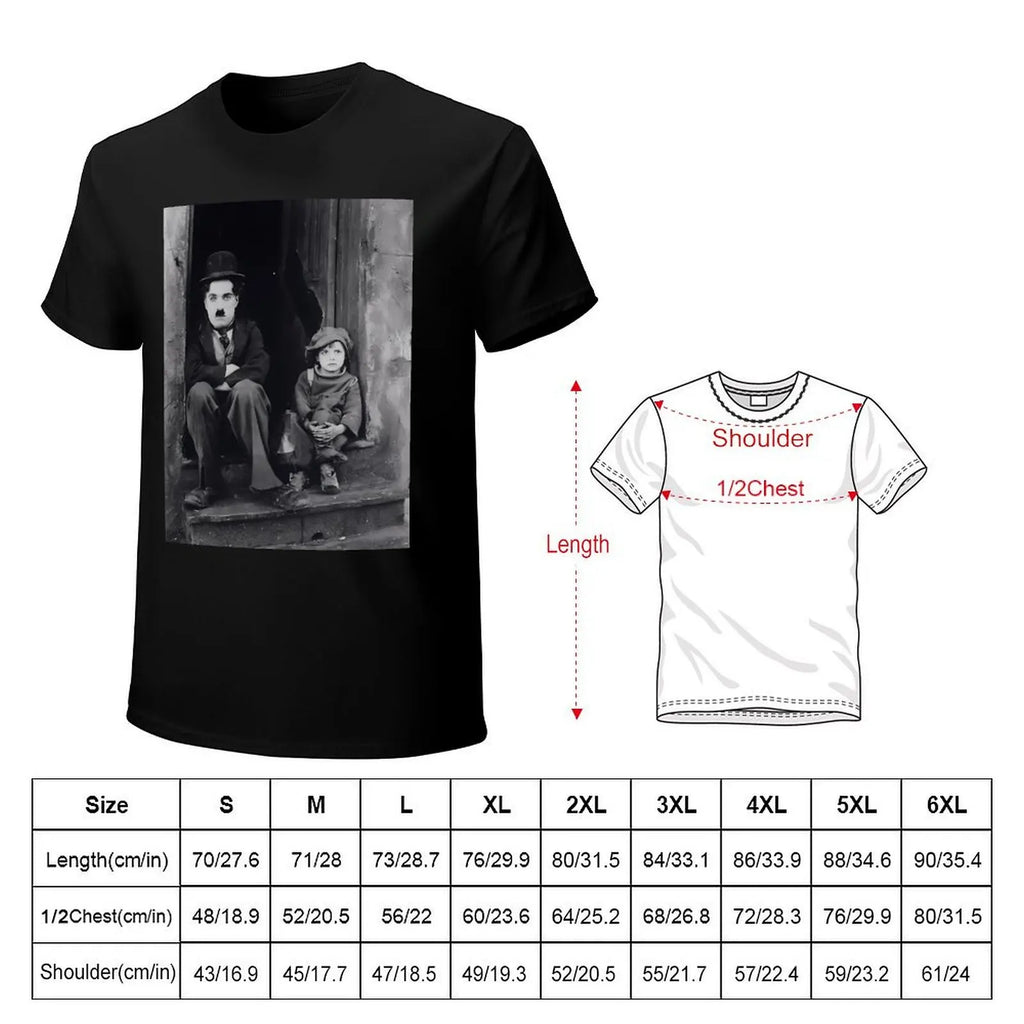 Charlie Chaplin - The Kid T-Shirt rapper graphic tees graphic t shirt vintage new edition Funny t-shirt t shirt men 100℅ cotton