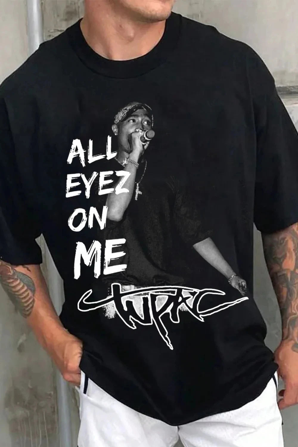 Rapper Tupac 2Pac & MJ Merch 2026 Fashion T Shirt Cotton Men's Clothing Women's T-Shirt Y2k Popular Fans Casual Summer T Shirt