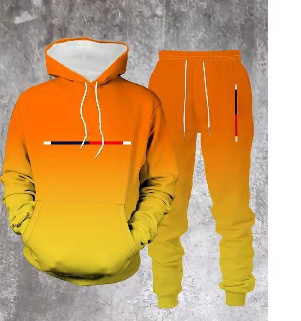 Mens 3D Print Hooded Sweatshirt
