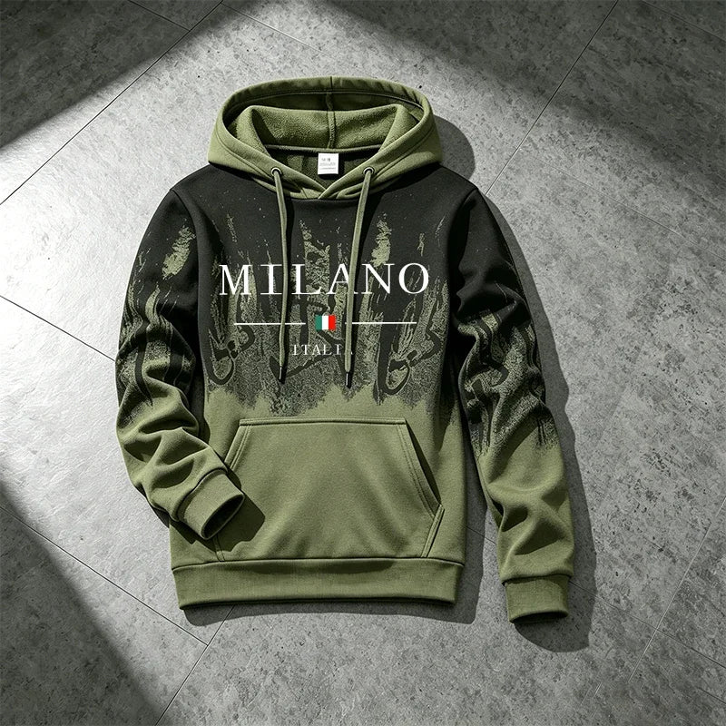 2026 New Arrival Men's Tracksuit Hoodie&sweatpants Italy Fashion Sportswear 2pcs Set Male Daily Casual Sports Hooded Jogger Suit