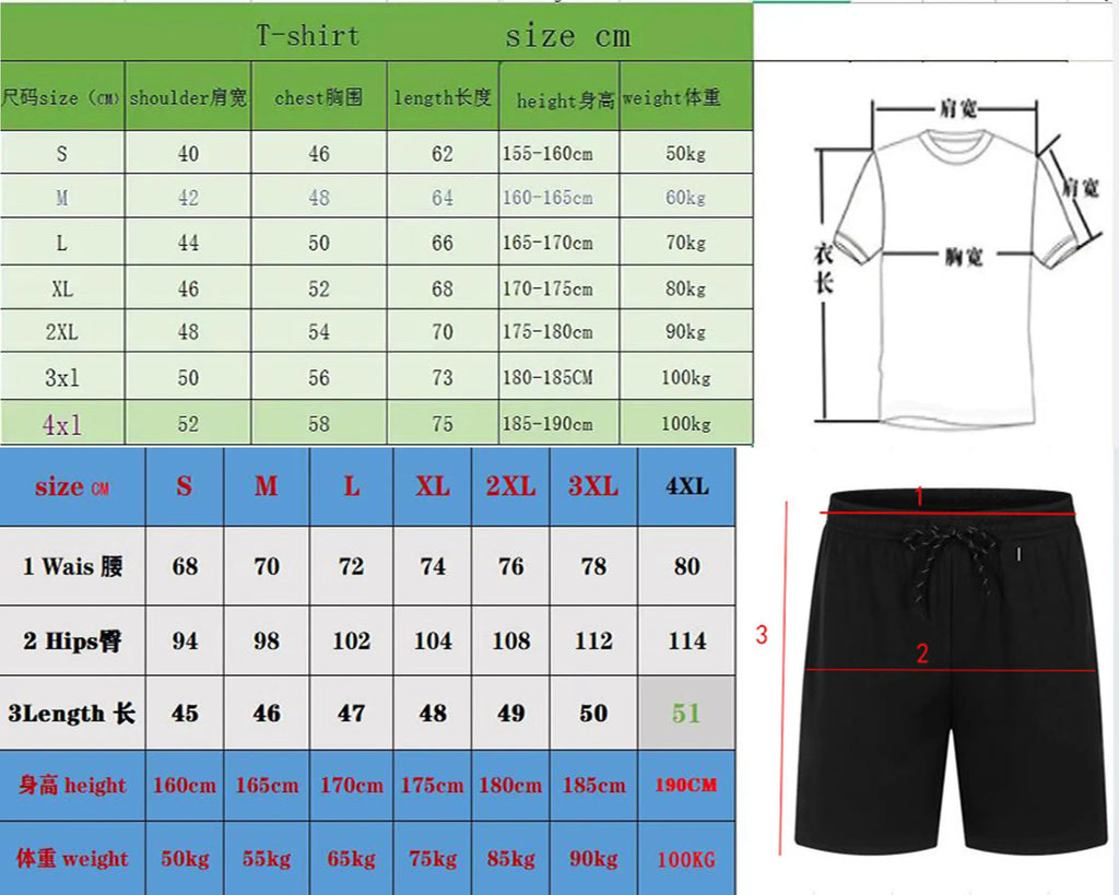 Male Daily Sports Training Short Sleeve Jogger Suit T-shirt & Shorts 2026 New Arrival Men's Set Summer Casual Fashion Sportswear