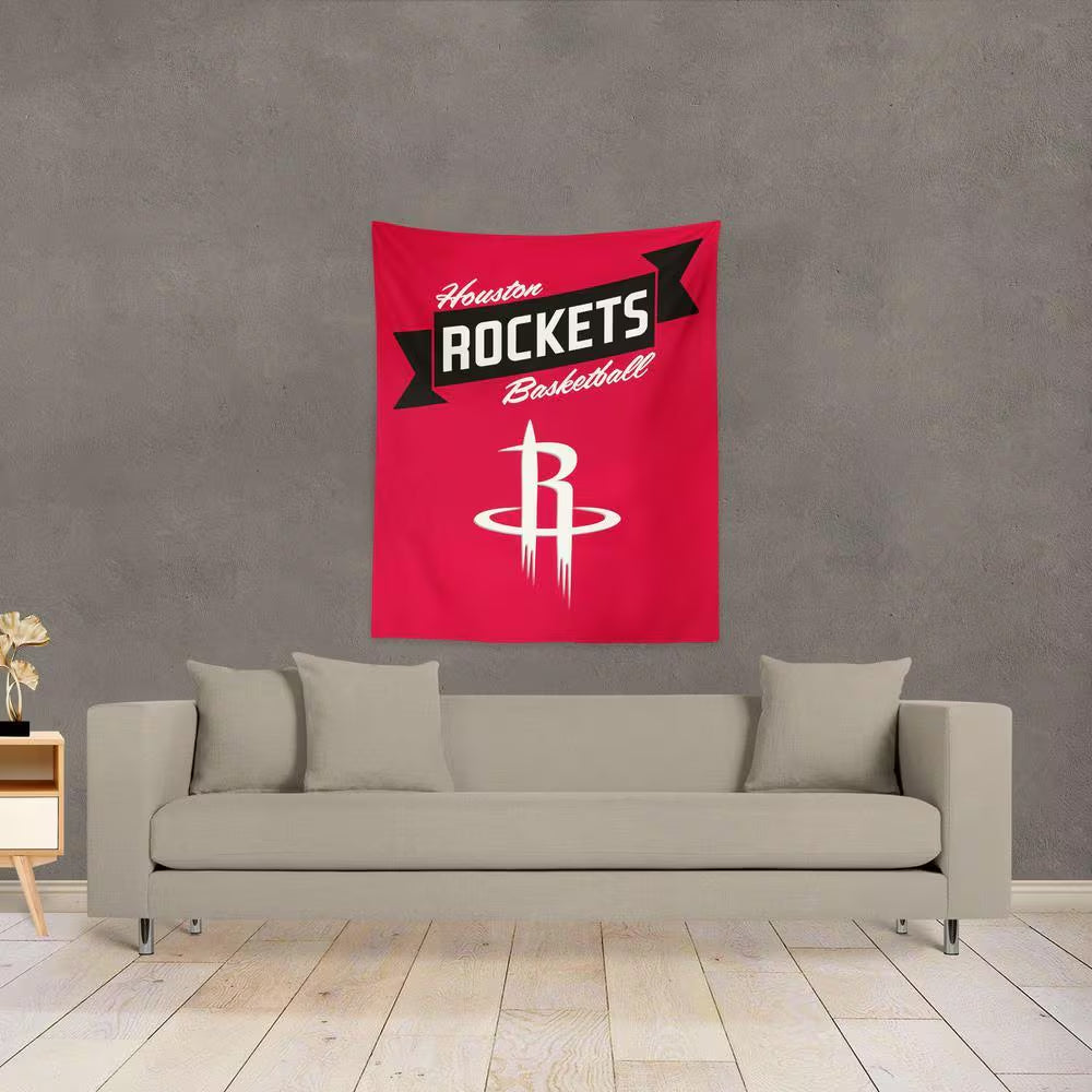 NBA Premium Rockets Printed Wall Hanging