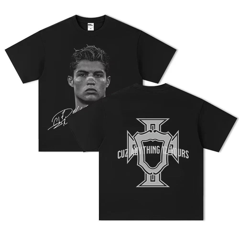 2026 Neymar American Football Star Print Short-sleeved T-shirt Women Clothing Athleisure Print Fashion Tee Aesthetic Clothes Ins