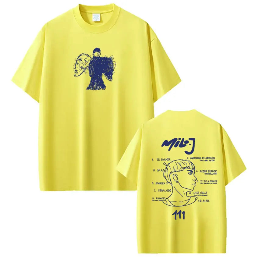 Rapper Milo  J Fashion Graphic T-shirt Men Women Hip-hop Loose T-shirt Short-sleeved Casual Harajuku Vintage Oversized T-shirts