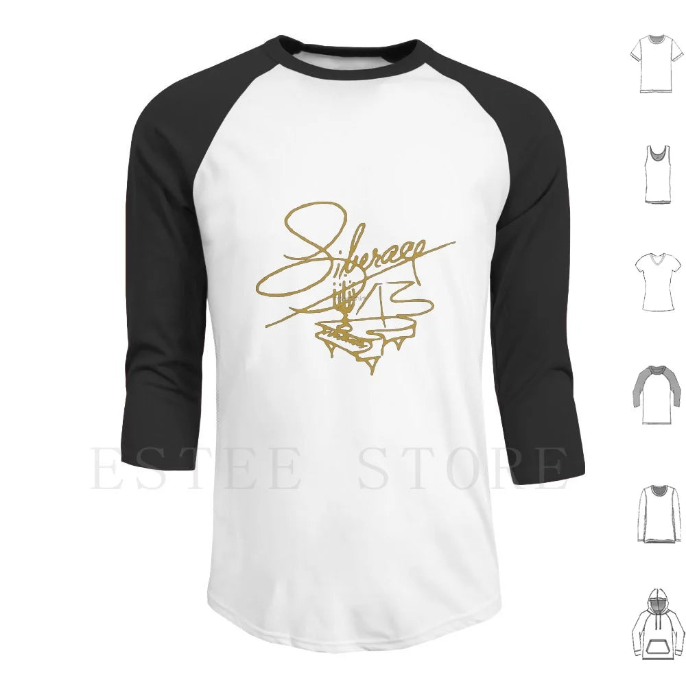 Liberace " Signature " Hoodies Long Sleeve Liberace Signature Piano Music Icon Flaming