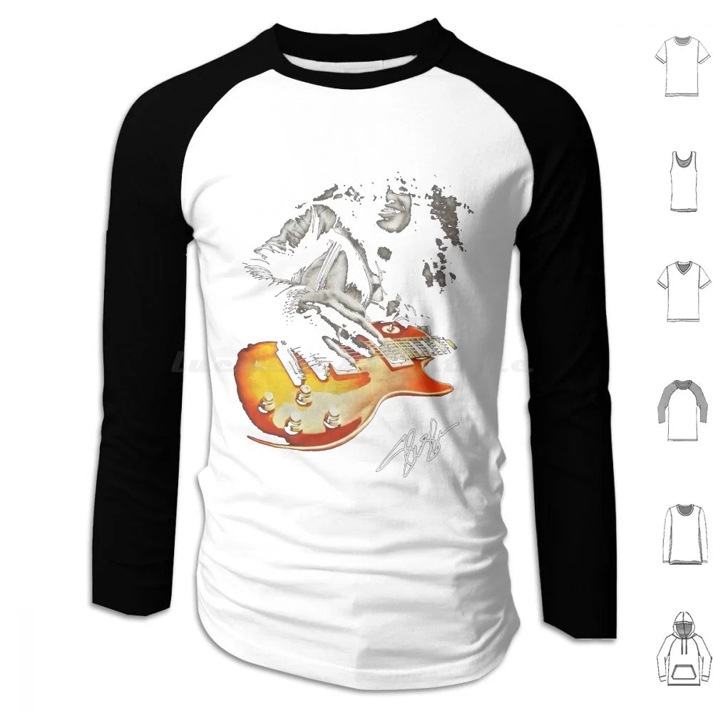 Guitar Shredding Slash Signature Guns N Roses Essential T-Shirt Hoodies Long Sleeve Guitar Shredding Slash Signature