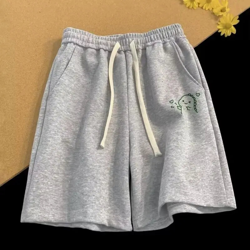 M-8XL Oversized Shorts Men's Casual Shorts Fun expressions Print Shorts Fashion Couple Basketball Short Pants