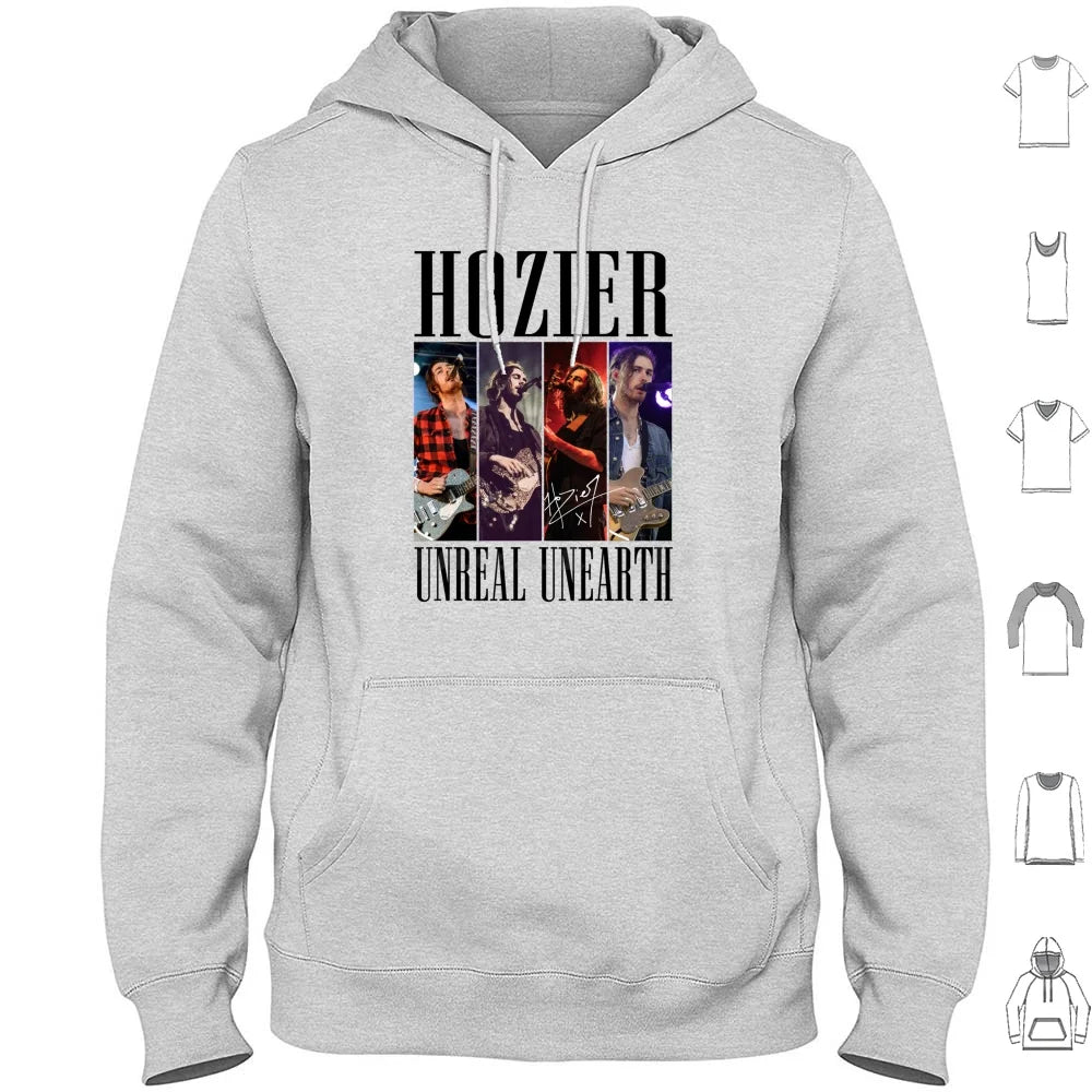 Hozier Unreal Unearth Signature Hoodies Long Sleeve Hozier Music Unreal Unearth Baby Cherry Wine Take Me To Church