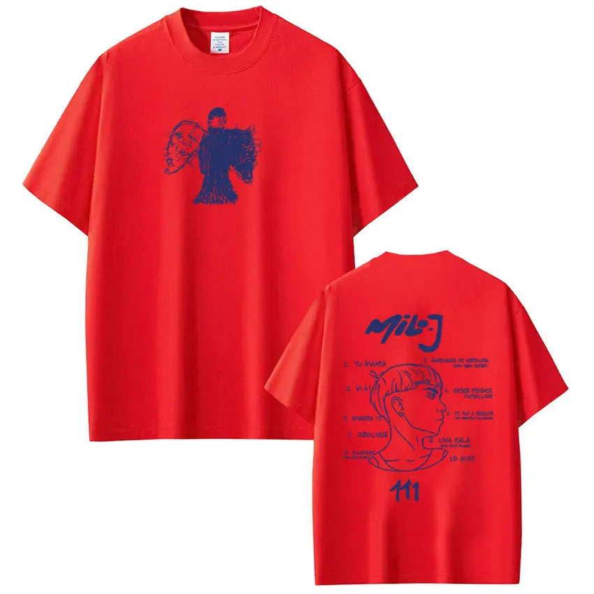 Rapper Milo  J Fashion Graphic T-shirt Men Women Hip-hop Loose T-shirt Short-sleeved Casual Harajuku Vintage Oversized T-shirts
