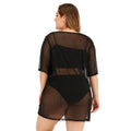 Women's Video Mesh Beach Dress Summer New Sexy Bikini Blouse Dress