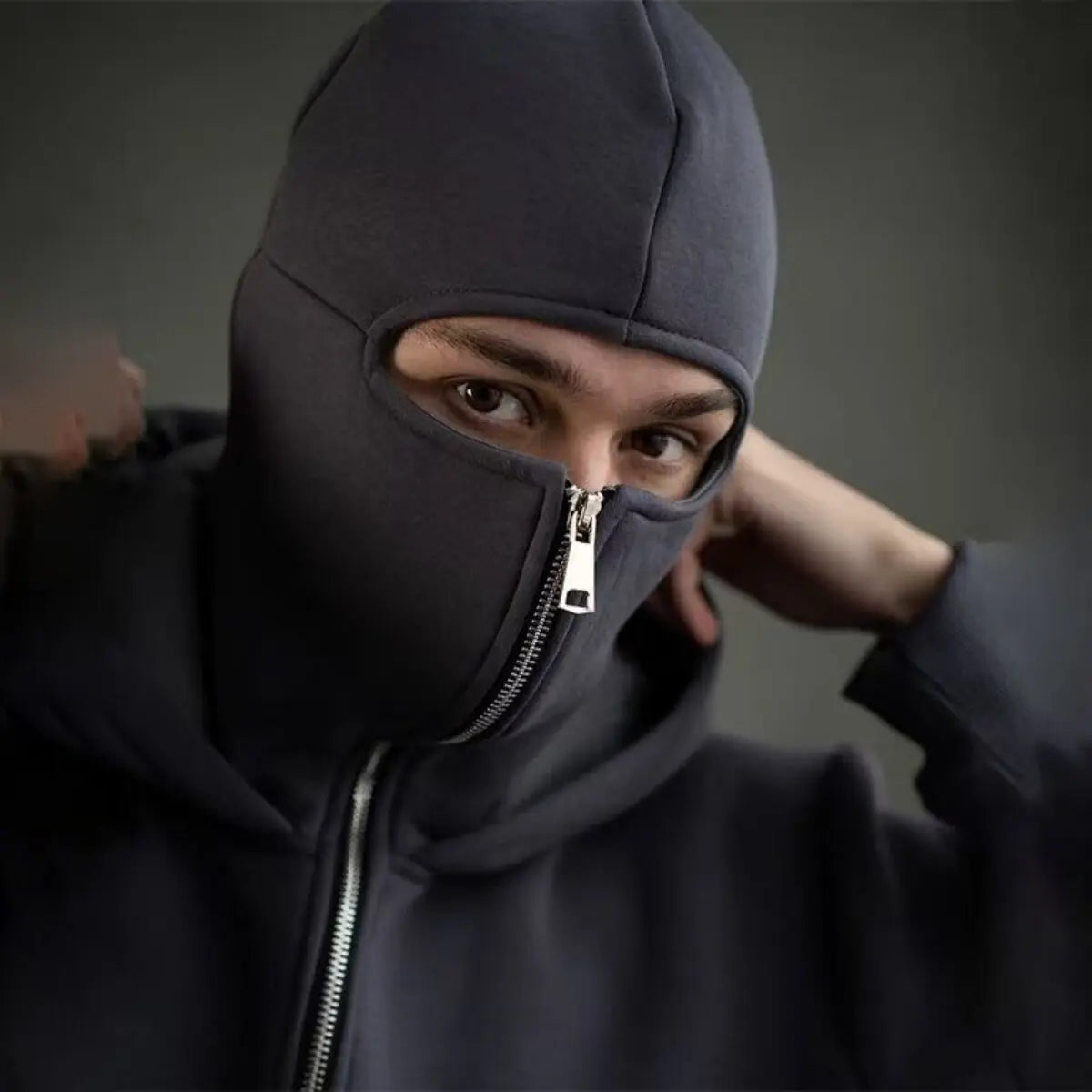 Sam Colby Signature Art Double Hood Warm Outdoor Men's Winter Casual Sweatshirt