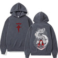 Hot Japanese Anime Fullmetal Alchemist Edward Elric and Alphonse Elric Merch Hoodie Men Women Manga Casual Oversized Sweatshirt