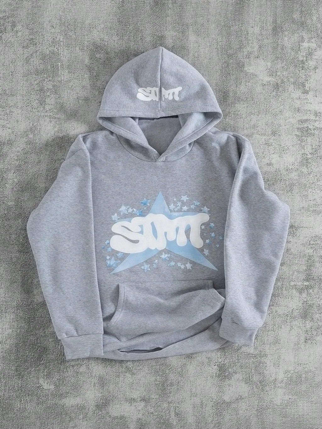 The new men's hooded sweatshirt for Spring and Autumn is casual fashionable and comfortable with 3D star pattern printing