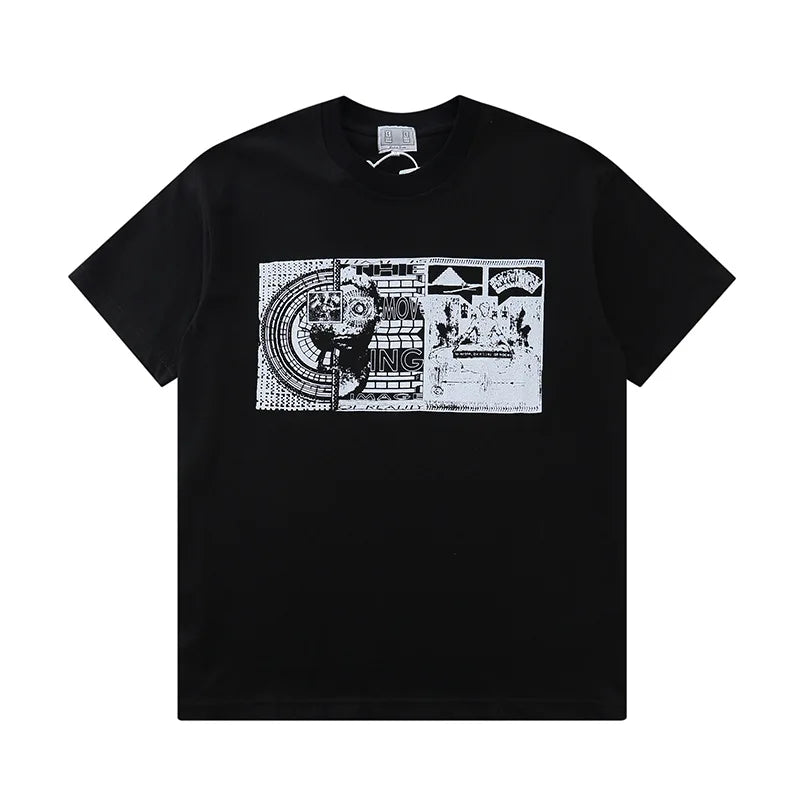 Japanese Trend Brand CAV EMPT T-shirts Simple Line Drawing Letter CE Pattern Print Loose Casual Cavempt  Short Sleeve
