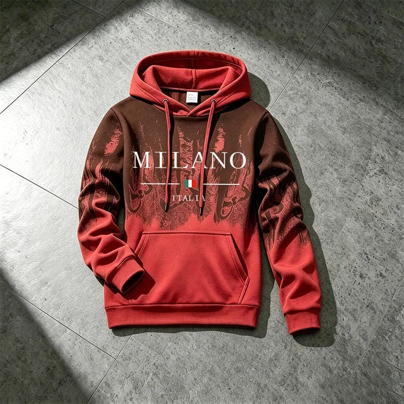 2026 New Arrival Men's Tracksuit Hoodie&sweatpants Italy Fashion Sportswear 2pcs Set Male Daily Casual Sports Hooded Jogger Suit