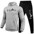 Running Mens Tracksuit Casual Printed Sweatshirt Sportswear Fitness Sports Jogging Mens Clothing Single Piece Hoodies Pants 2026