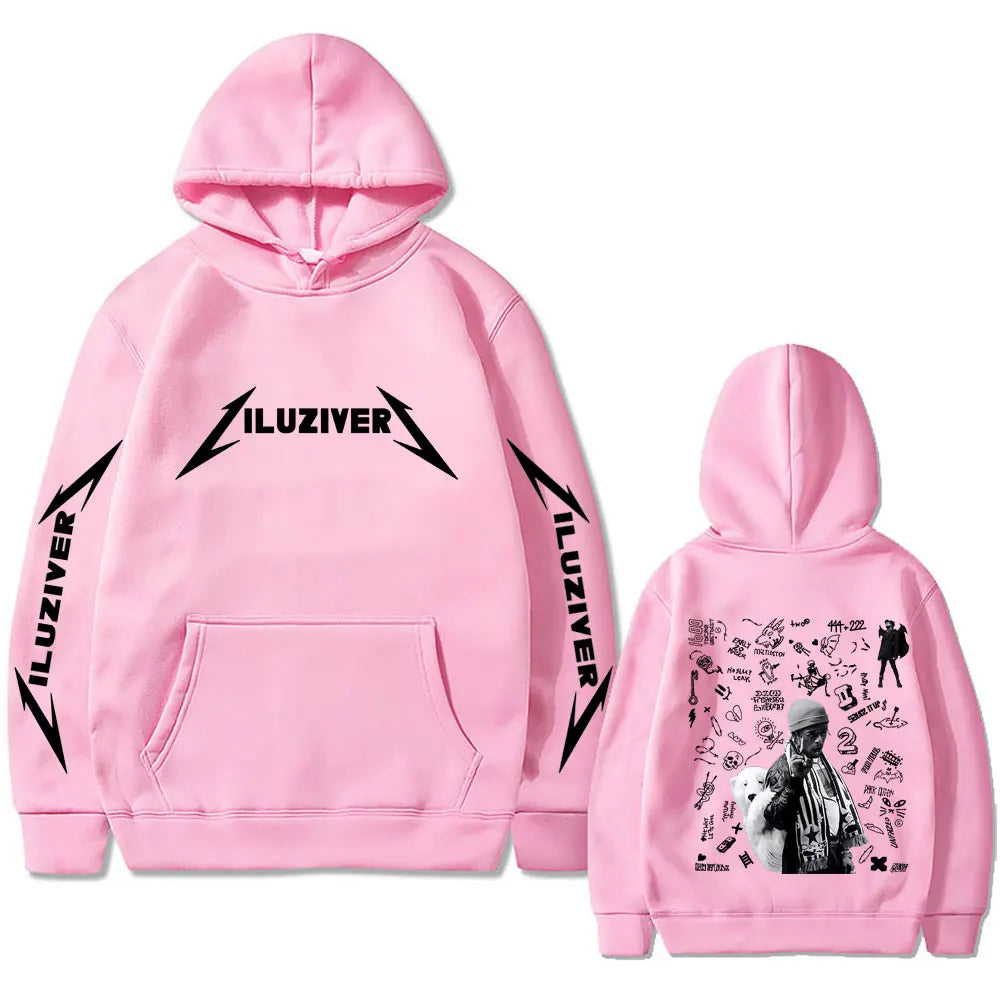 Rapper Lil Uzi Vert Luv Is Rage 2 2025 Hoodie Men Women Hip Hop Fashion Pop Music Sweatshirt Male Casual Oversized Streetwear