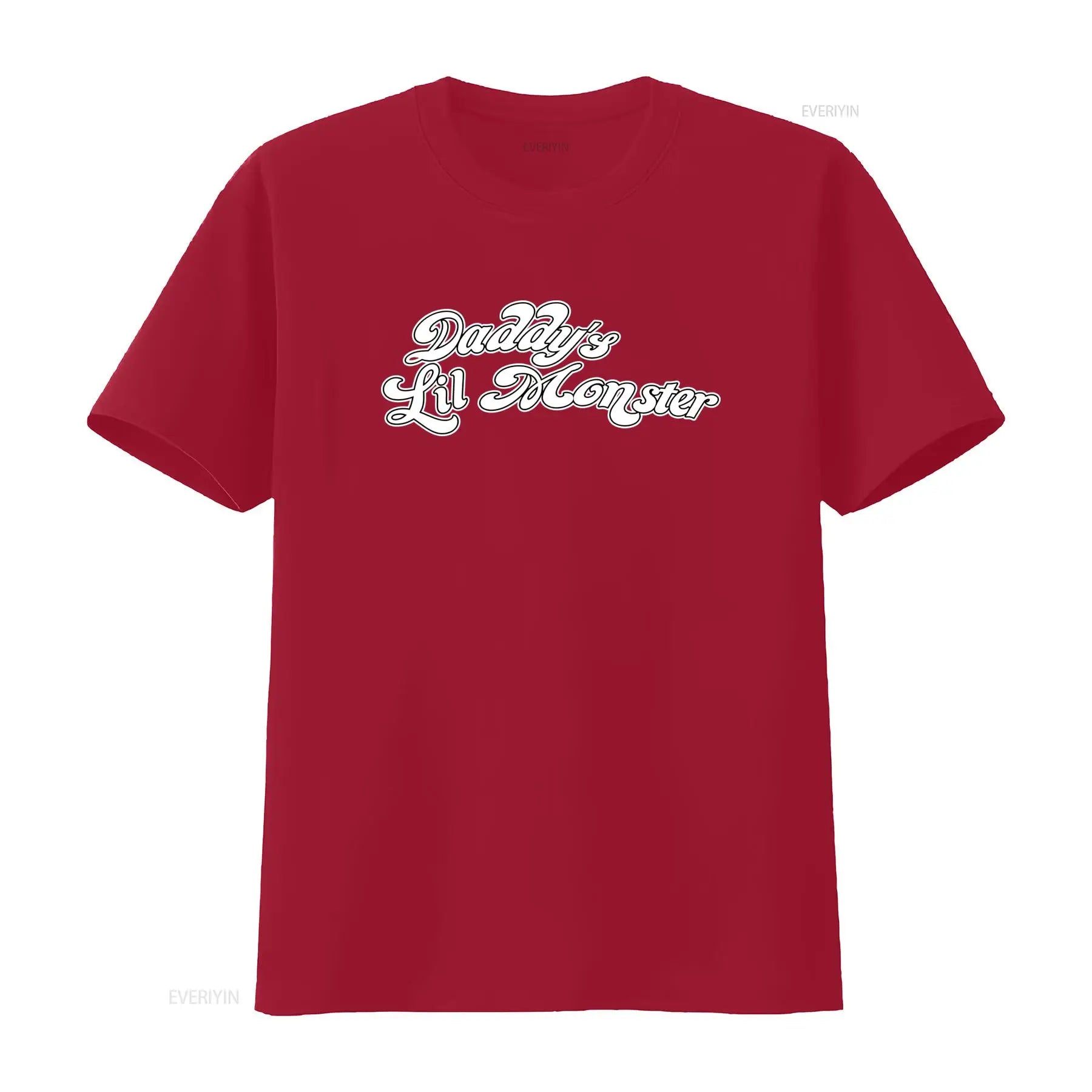 Daddys Lil Monster Sayings Fun T Shirt Sizes S to 5XL vintage Washed designer clothes Versatile Comfortable fashion graphic