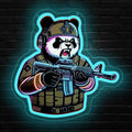 Tactical Panda Neon Sign USB Powered LED Light for Sport Club Playroom Party Kids Room Gaming Room Bedroom Decoration Gift