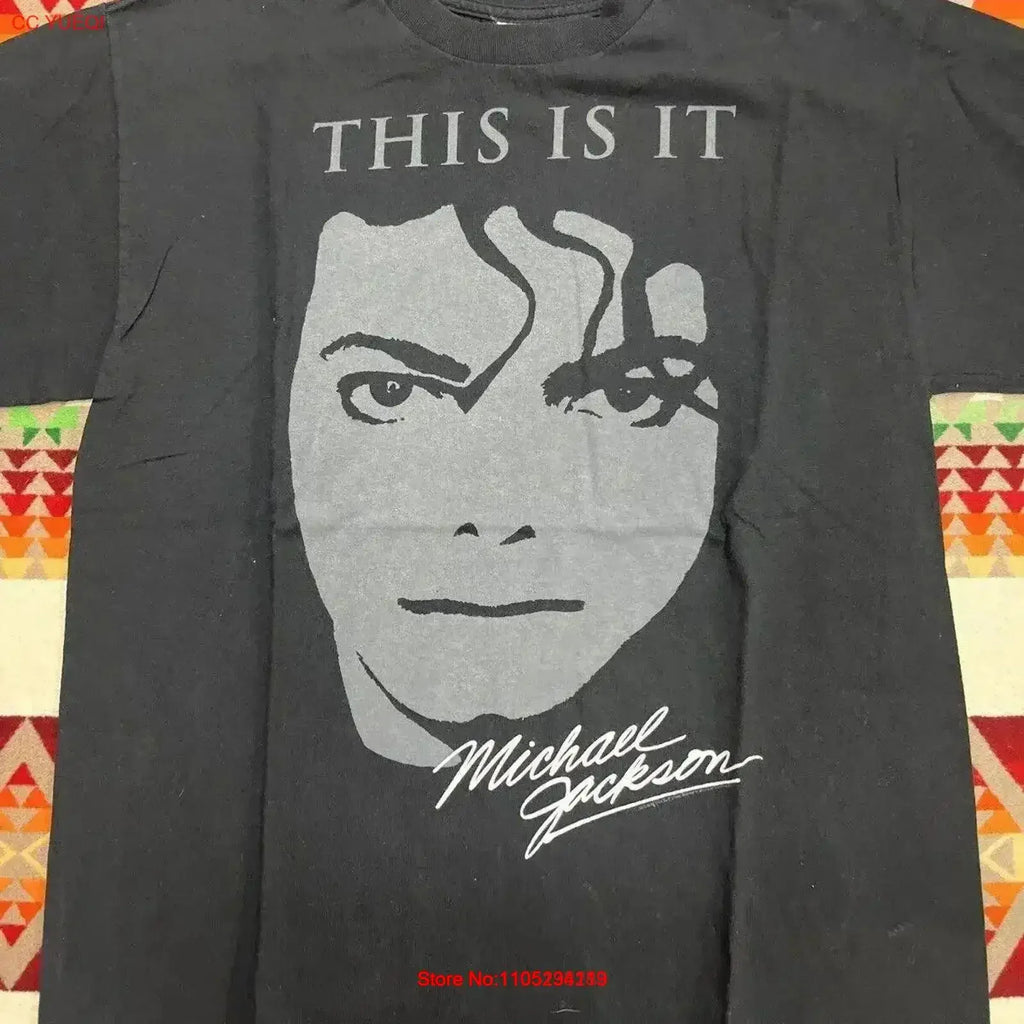 Vintage Micheal Jackson This Is It T Shirt Sz L Washed Stretched Versatile graphic Slightly homme Comfortable vintage Washed