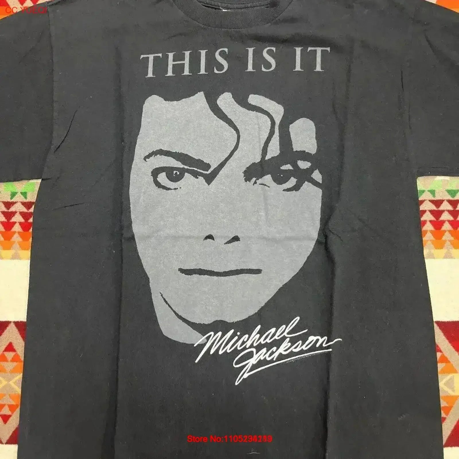Vintage Micheal Jackson This Is It T Shirt Sz L Washed Stretched Versatile graphic Slightly homme Comfortable vintage Washed