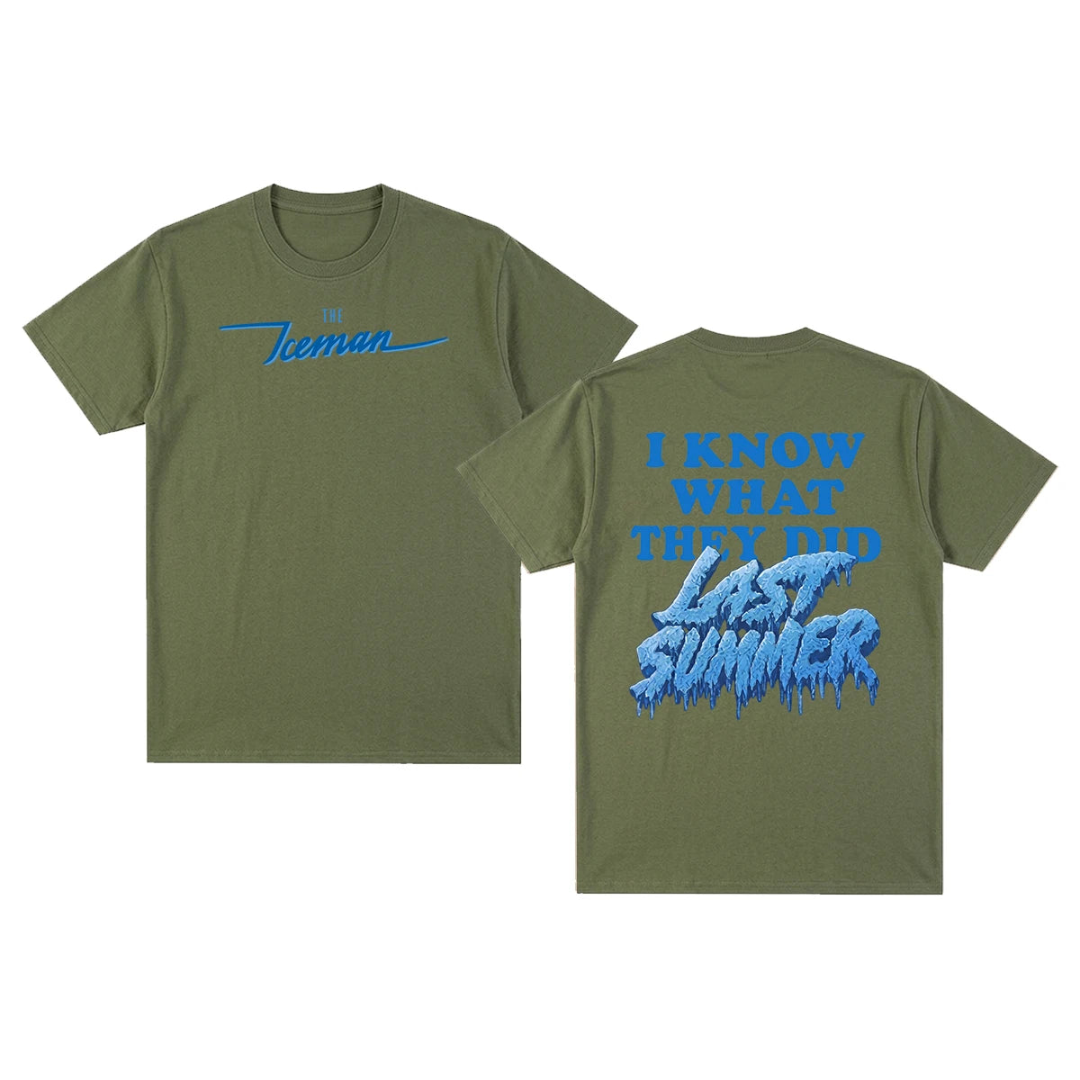 Drake ICEMAN Vintage T-shirt Merch Blue Streetwear Y2k Clothes Female Male Cotton Men T shirt New TEE TSHIRT Womens tops