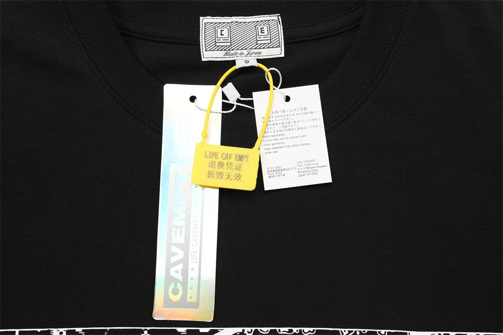 Black Cav Empt T Shirt Men Women Oversized CAVEMPT T-Shirt Top Version Tee Tops