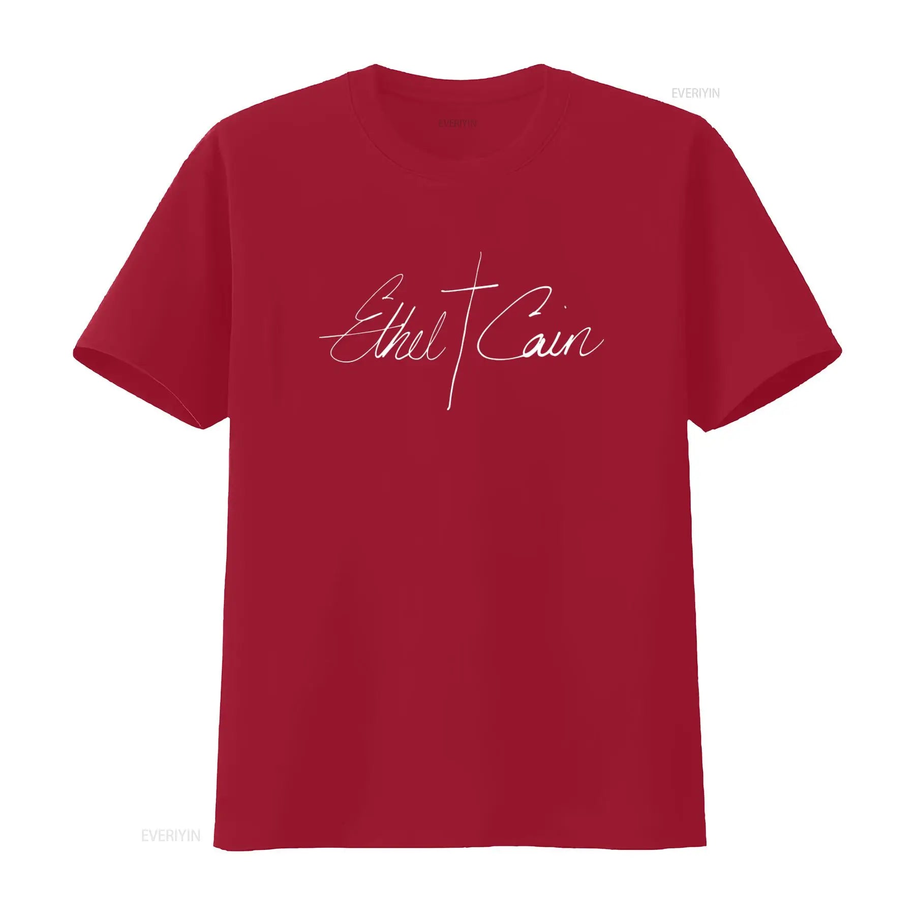Ethel Cain Logo Preachers Daughter Heavyweight Black  T Shirt vintage Washed Slightly graphic Breathable Comfortable