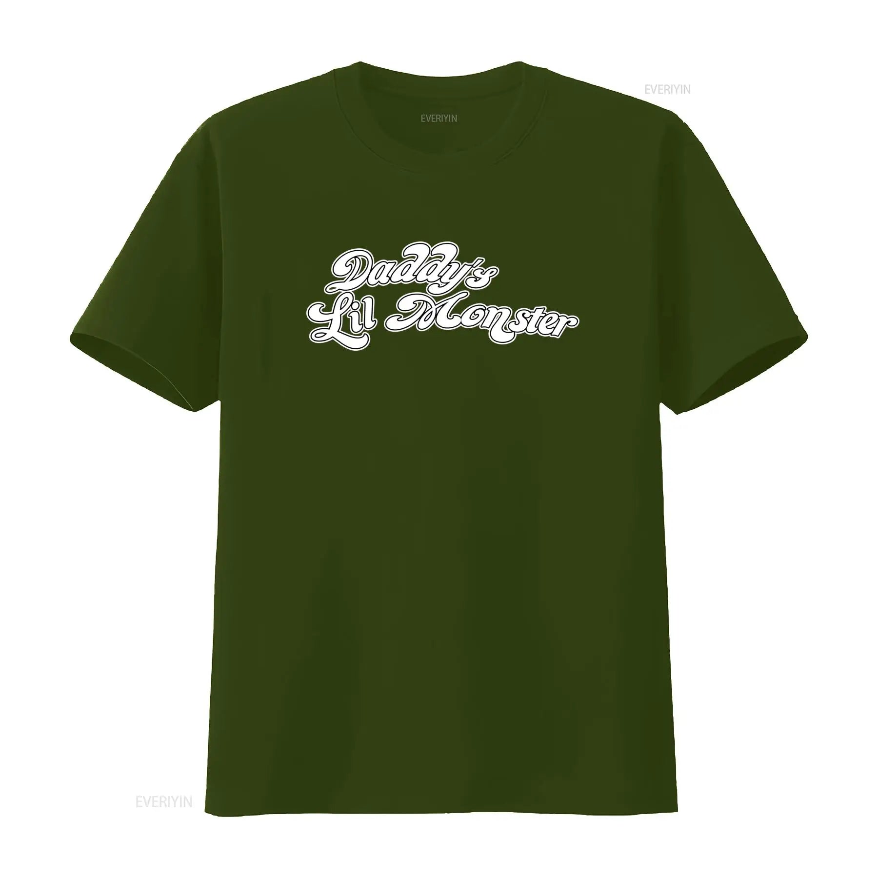 Daddys Lil Monster Sayings Fun T Shirt Sizes S to 5XL vintage Washed designer clothes Versatile Comfortable fashion graphic